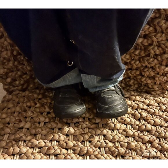 amish boy doll 30” Holding Teddy Bear - Picture 4 of 5